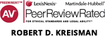 Robert D. Kreisman Peer Review Rated